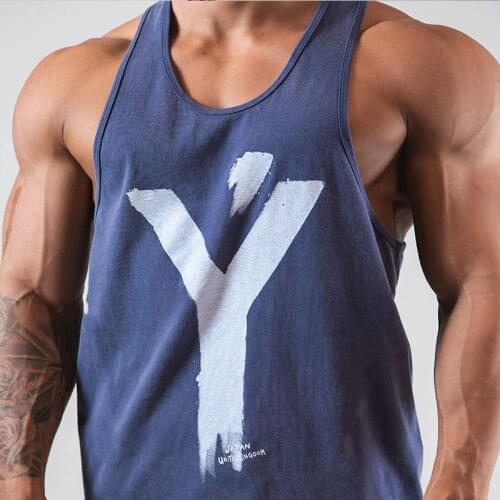 Lyft2021 New Muscle Brothers Sports Vest Breathable Summer Spot Solid Large Suspender Vest Men