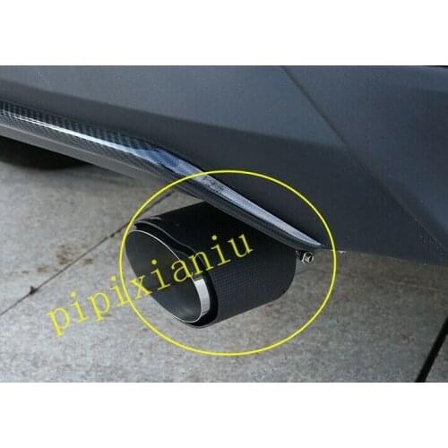 Carbon Fiber Rear Exhaust Muffler Tip End Pipe Cover For Toyota CHR 2018-2020 car accessories