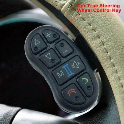 New Refit Car Steering Wheel Control Key Button For Android DVD/GPS Navigation Player Bluetooth-compatible Phone 8 Mute Key
