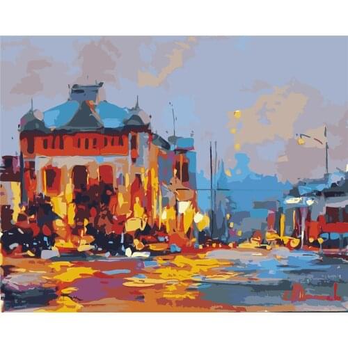 Phosphenes Hello Paint By Number No Frame For Adults Hand Painted Painting Art Gift Diy Coloring By Numbers Kits Home Decoration