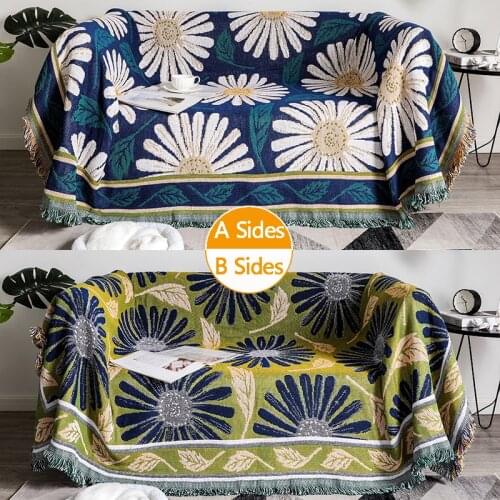 Plaid Throw Knit Crochet Soft Sofa Blankets Office Nap Shawl Leisure Air Conditioning Blankets Hanging Tapestry Picnic Blanket