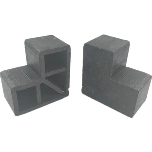 Aluminum Alloy Door And Window Connecting Elbow Angle Plastic Corner Code Fixing Parts 40*40 Square Pipe Connector