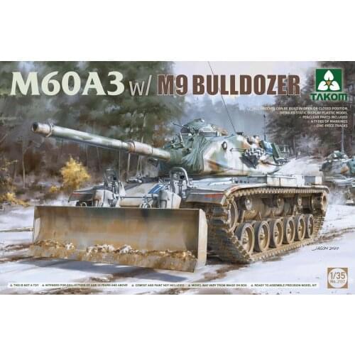 TAKOM 2137 1:35 M60A3 w/M9 BULLDOZER Plastic model kit