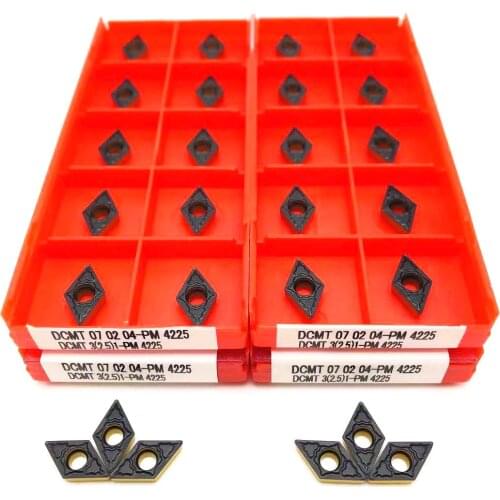 Carbide insert DCMT070204 PM 4225 high quality internal turning tool CNC lathe tool cutting tool DCMT 070204 PM4225 lathe tool