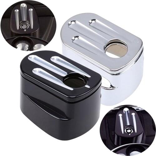 Billet CNC Aluminum Bike/Motorcycle Ignition Switch Lock Cover Caps Scooter for Harley Touring Street Glide 2007-2013
