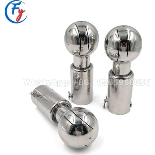 Clip-On Type Stainless Steel Static Tank Washing Spray Ball, High Impact Vessel Rotating Cleaning Nozzle