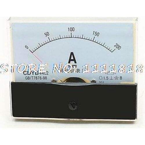 0-30A Plastic Case Current Testing AC Amp Ammeter Panel Meter Gauge White