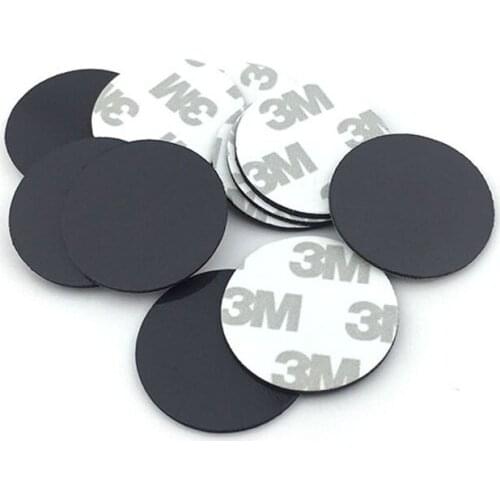 10pcs Self Adhesive Magnetic 15x2mm 25x2mm 30x1mm Round Rubber Flexible Small Sticky Magnets Disc for Crafts Hobby and Fridge