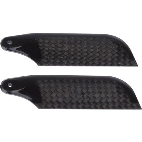 2 * Pcs Carbon Fiber 68mm Tail Blades for Align Trex 500 RC Helicopter