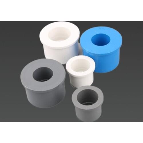 4pcs PVC Reducing Connector 20/25/32/40/50mm Water Pipe Fittings Garden Irrigation Adapter Aquarium Tube Reducer