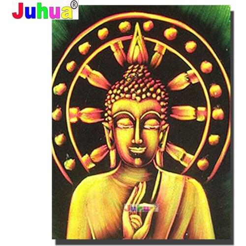 Abstract Art Buddha statue 5D Diamond Painting Mosaic Full square round Drill Diamond Embroidery Cross Stitch Home Decor Gift