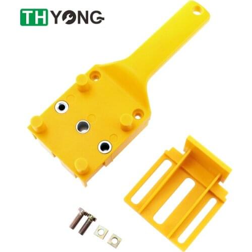 Quick Wood Doweling Jig ABS Plastic Handheld Pocket Hole DIY Tool 6/8/10mm Drill Locator Hole Puncher For Carpentry Dowel Joints