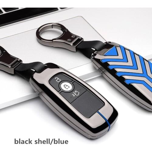 Zinc Alloy Car Key Cover Case Protection Protect For Ford 2018 Ecosport Ranger Raptor Auto 2 Button Smart Remote Shell Covers
