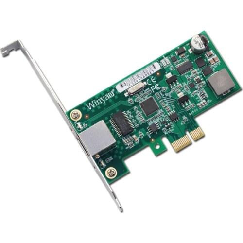 Winyao WY574T Intel82574L Chipset PCI-E X1 Server Gigabit Ethernet Network Adapter NIC Diskless Desktop 9301ct ESXI ROS WAYOS