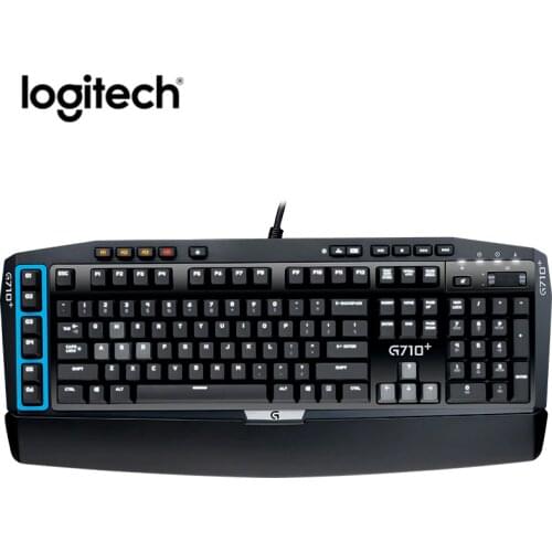 Logitech G710+BLUE Wired Gaming Mechanical Keyboard Led Backlight Ergonomics Programmable Keybord