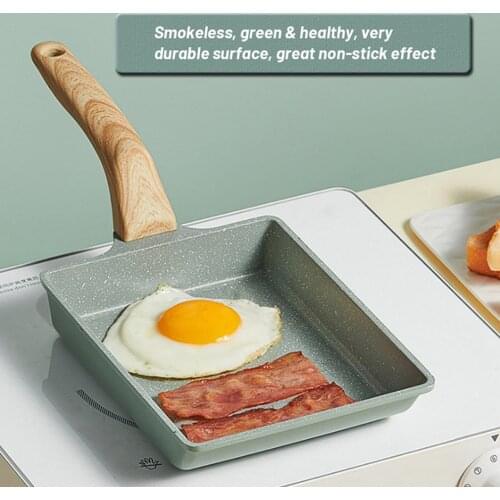 Tamagoyaki Small Frying Pan Quick Breakfast Pan Baby Food Supplement Pan Multi-layer Die Casting Pan