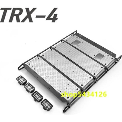 Metal Non-slip Body Roof Rack For Rc Car 1:10 Traxxass Trx4 G500 Remote Control Car 4X4 Buggy Toys Rc Crawler Accessories Parts