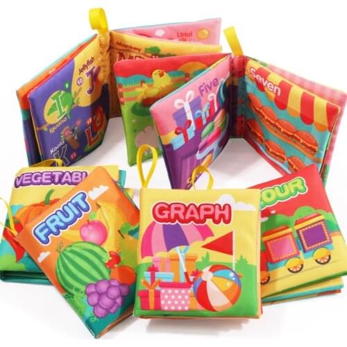 Early Education Baby Toy Soft Intelligent Cloth Books for Kids 0-12 years