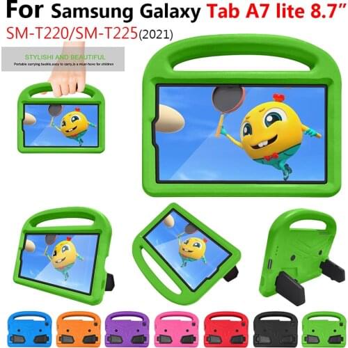 New For Samsung Galaxy Tab A7 lite 8.7 inch 2021 SM-T220 SM-T225 T220 T225 Case hand-held Shock Proof EVA Hand Holder Cover