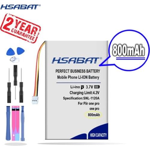 New Arrival [ HSABAT ] 800mAh Replacement Battery for Flir one pro Gen 1 3 Thermal Imaging Camera 3 Lines