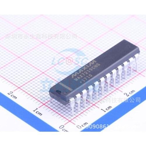 New MAX7219 MAX7219CNG MAX7219ENG DIP24 Line Display Driver