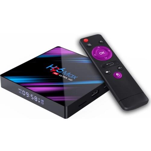 Smart TV Box Android 9.0 H96 Max RK3318 4GB 64GB USB3.0 1080P H.265 60fps Google Voice Assitant Player Youtube 4K Smart TV box