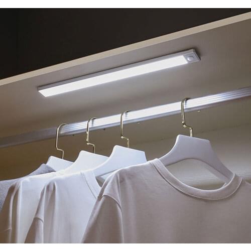 LED Wardrobe Lights 3 Colors Human Motion Sensor Cabinet Light For Home Kitchen Decoration Living Room Indoor Under Cabinet Lamp