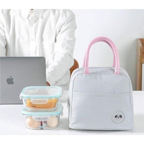 New Fresh Insulation Cold Bales Thermal Oxford Lunch Bag Waterproof Convenient Leisure Bag Cute Simple Tote 1PC