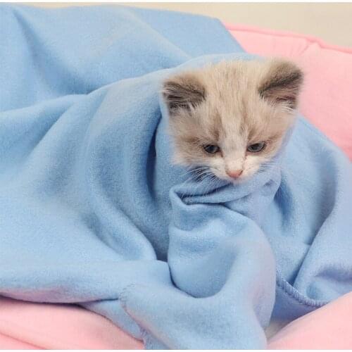 Pet Blankets Warm Thick Solid Color Cats Dogs Sleeping Cushion Soft Winter Mat Puppy Mattress Dog Snuggle Blanket