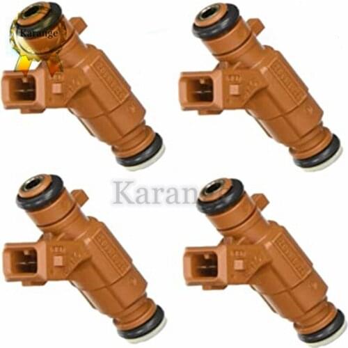 4 Pieces Fuel Injector Nozzle Injection 0280156023 For SAAB 9-3 9-5 2.3L 85212250 FJ814 Micro Filter Rubber Orings VD-RK-0106