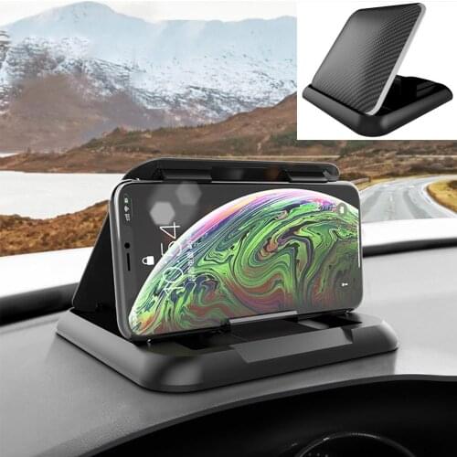 Universal Carbon Fiber Adjustable Car Phone Holder Dashboard For 3-7 Inch Mobile Phone For BMW For Mercedes-Benz