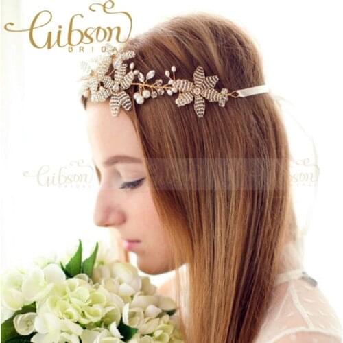 Free Shipping Beaded Petal Hairbands Wedding Hair Ornaments Actor Hair Accessory Photo Prop