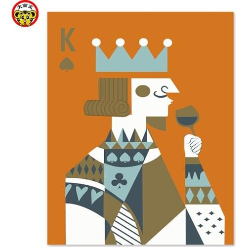 Painting by numbers art paint by number Cartoon poker lovers K