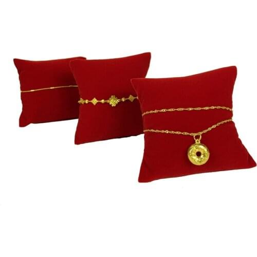 Gold Jewelry Display Pillow Watch Storage Rack Sand Gold Bracelet Holder Brooch Holder Jewelry Pillow Velvet Bracelet Display