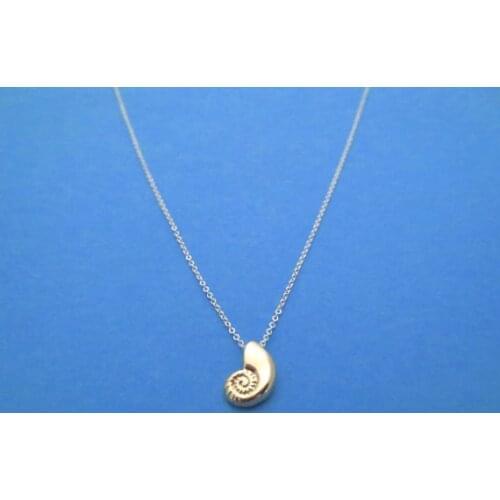 10 small Seashell shell pendant charm Necklace Ariel Voice Conch Spiral Swirl Sea Snail Ocean Beach Nautical Necklace jewelry