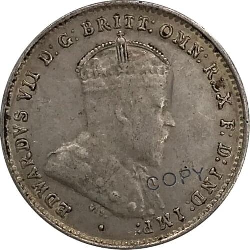 1918 Austria Threepence Edward VII 3 Pence 90% Silver Collectibles Copy Coin