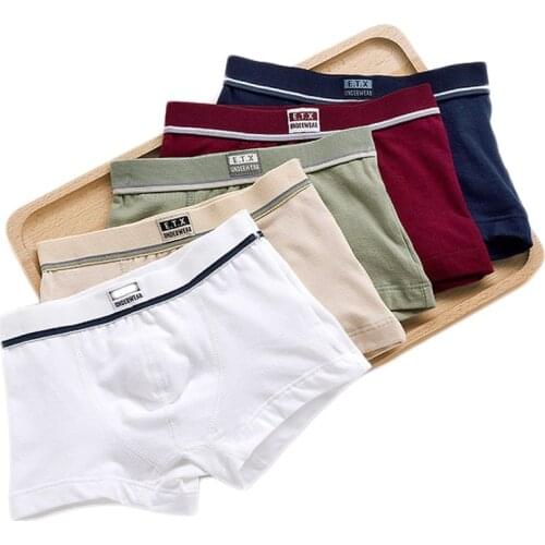 Boys Underwear Children Panties Boys Cotton Boxer Shorts Childrens Panties Kids Underwear For 2-16 years 5 pcs