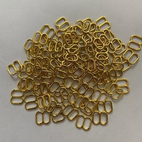 500pcs Metal Lingerie Adjustable Sewing Bra Sliders Rings Buckles DIY 6 mm