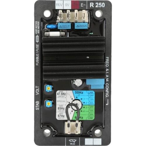 R250 AVR Auto Voltage Regulator Brushless 90-140VAC Input Single Phase Generation System Set Accessories Generator parts