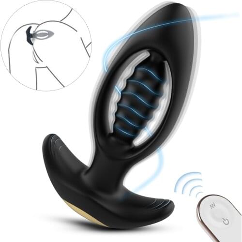 Wireless Remote Control Hollow Anal Vibrator Male Prostate Massager Huge Dildo Vibrators For Men Gay Big Butt Plug Anal Sex Toys