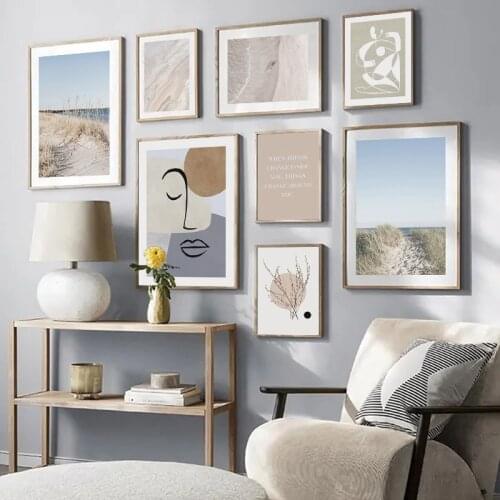 Bohemia Landscape Poster Abstract Wall Art Print Beach Lake Grass Nordic Canvas Painting Scandinavian Home Decorative Picture