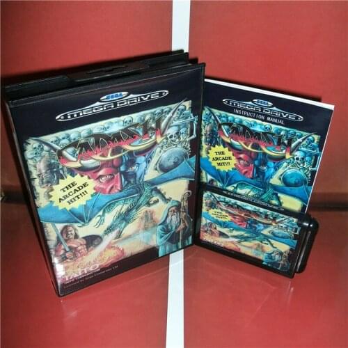 Cadash EU Cover with Box and Manual For Sega Megadrive Genesis Video Game Console 16 bit MD card