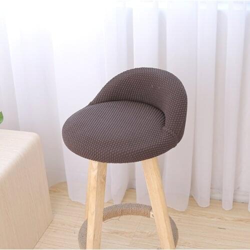 Non-slip Hotel Bar Chair Cover Restaurant Seat Cover Fabric Stretch Chair Dining Funda de silla Warm Household High Stool Cover