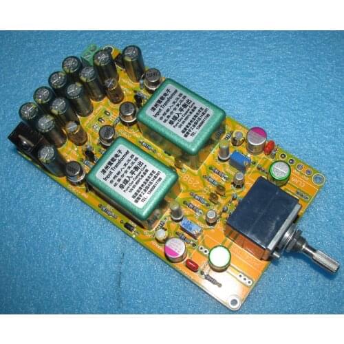 The germanium tube drives the transformer, and the phase inversion drives the 2W+2W headphone speaker amplifier board LG-298