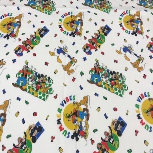 Cotton fabrics, disney fabric, mickey fabric, donald, goofy, mask fabric, 140 cms, sanfonized fabric, PERTEX textile
