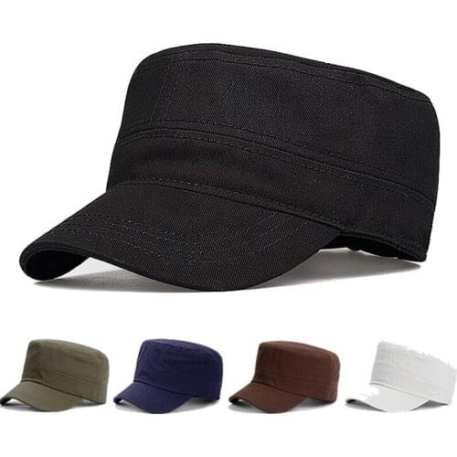 Mens Baseball Cap Cotton Black Thin Summer High Quality Breathable Outdoor Hiking Flat Sun Hat Man Of Cap