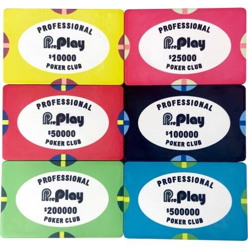 Rectangle Custom Design Of Plaques Ceramic Poker Chips Factory