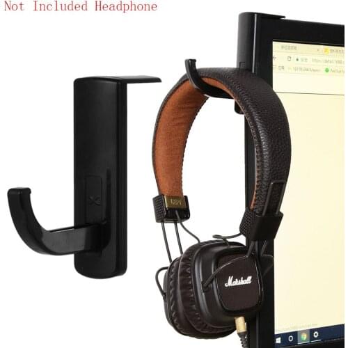 Adhesive Headphone Holder Universal Headset Hanger Wall Hook PC Monitor Earphone Plastic Stand Headphones