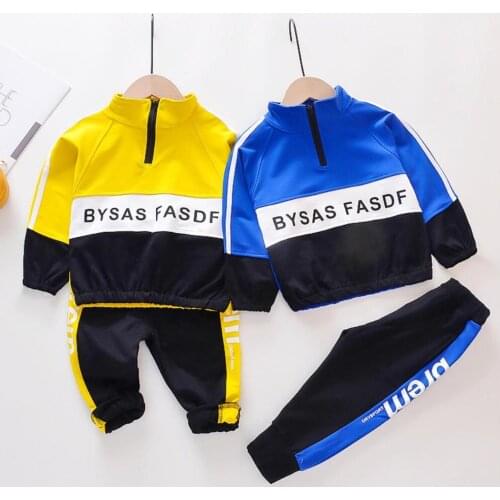 Boys Clothing Sets Spring Striped Sports Suit Toddler Clothes For Boys Full Sleeve Jerseys Chidren Clothing Jacket Pants