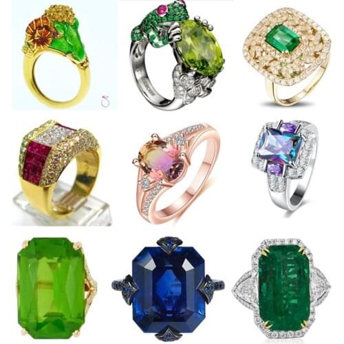 Fashion Women Rings Animal Sheep Head Pattern Golden Enamel Rings Anniversary Gift Women Party Ring Jewelry Accessories